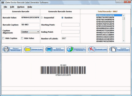 Phần mềm quét mã vạch Barcode Labels Scanner