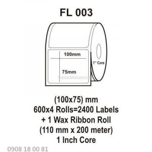 Giấy in mã vạch Fasson 100x75mm Giấy in mã vạch Fasson 100x75mm