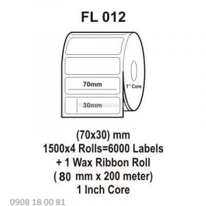 Giấy in mã vạch Fasson 70x35mm Giấy in mã vạch Fasson 70x35mm