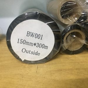 Mực in mã vạch wax BW001 150mmx300m Mực in mã vạch wax BW001 150mmx300m