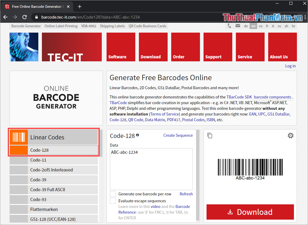 Cách tạo mã vạch online bằng Barcode nhanh nhất