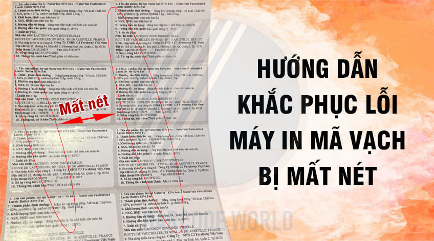 Máy in mã vạch bị mất nét: Nguyên nhân và cách khắc phục