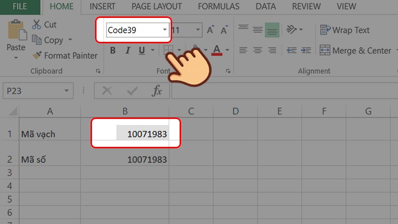 Cách tạo mã vạch trong Excel đơn giản ai cũng làm được