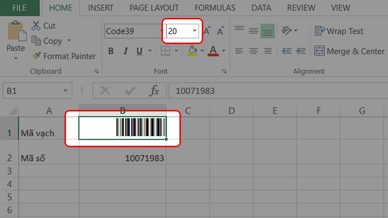 Cách tạo mã vạch trong Excel đơn giản ai cũng làm được