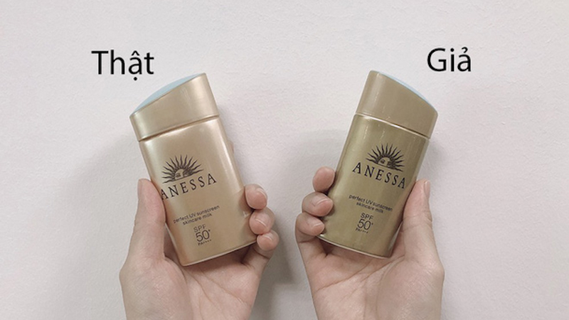 Mã vạch kem chống nắng Anessa và cách phân biệt hàng giả - thật