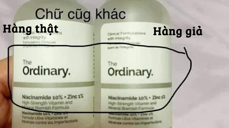 Cách check mã vạch the Ordinary thật - giả chính xác nhất