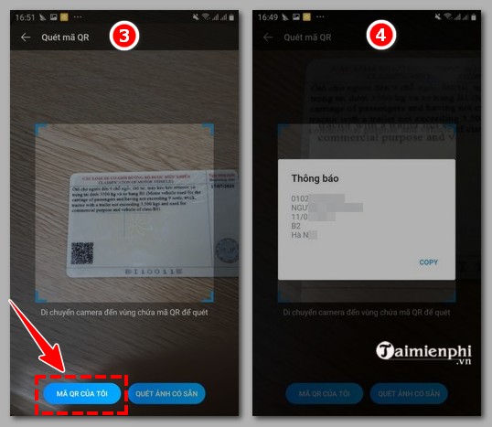 Cách quét mã vạch bằng lái xe kiểm tra thông tin chính xác