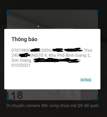 Cách kiểm tra thông tin cá nhân qua mã vạch căn cước công dân