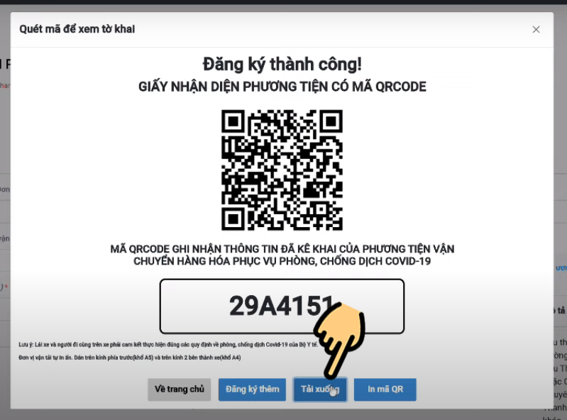 Cách đăng ký mã QR code luồng xanh cho xe tải mới cập nhật