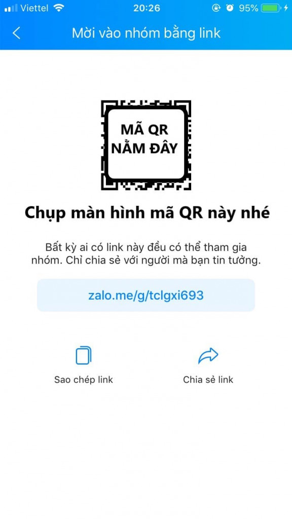 Cách tạo mã QR code nhóm Zalo đơn giản nhanh chóng nhất