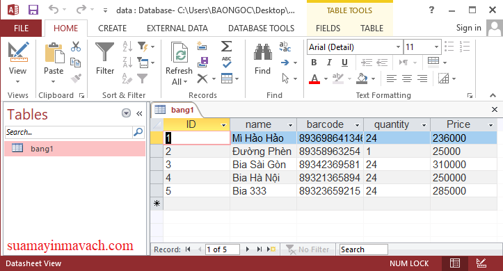 Hướng dẫn cách tạo mã vạch trong Access chi tiết nhất